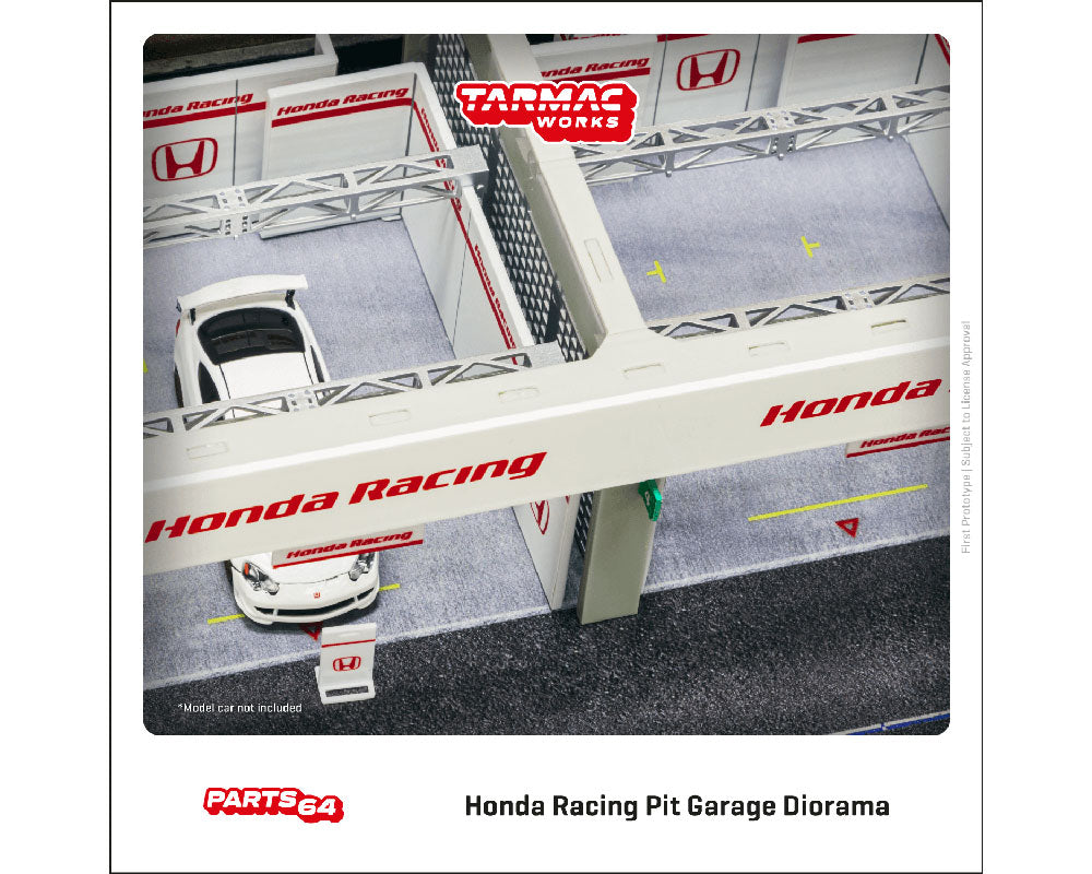 Tarmac Works 1/64 Pit Garage Diorama &quot;Honda Racing&quot;
