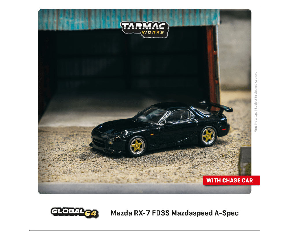 Tarmac Works 1:64 Mazda RX-7 FD3S Mazdaspeed A-Spec – Brilliant Black