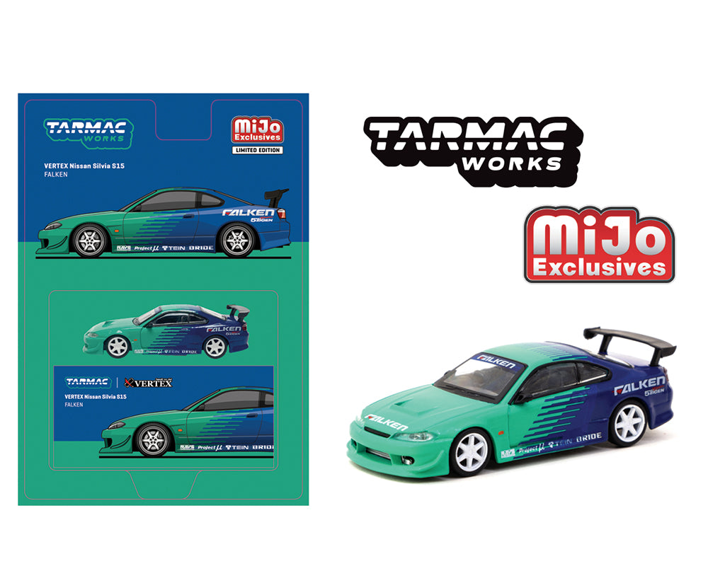 Tarmac Works 1/64 VERTEX NISSAN SILVIA S15 FALKEN LIVERY - GLOBAL64