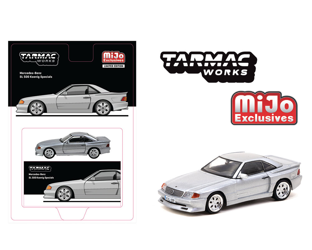 (PRE ORDER) Tarmac Works 1/64 Mercedes-Benz SL 500 Koenig Specials – Silver- Global64 – Mijo Exclusives