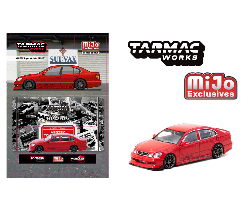 (COMING SOON) Tarmac Works 1:64 VERTEX Toyota Aristo JZS161 – Red- Mijo Exclusives – Global64