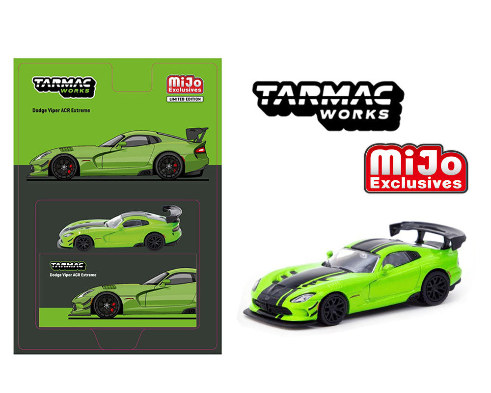 Tarmac Works 1:64 Dodge Viper ACR Extreme – Green Metallic – Global64 – MiJo Exclusives
