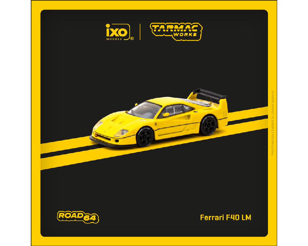 Tarmac Works 1:64 Ferrari F40 LM – Yellow – Road64