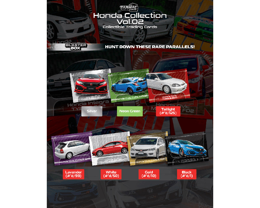 (COMING SOON) Tarmac Cards Honda Collection Vol. 2 Trading Cards – Limited Edition