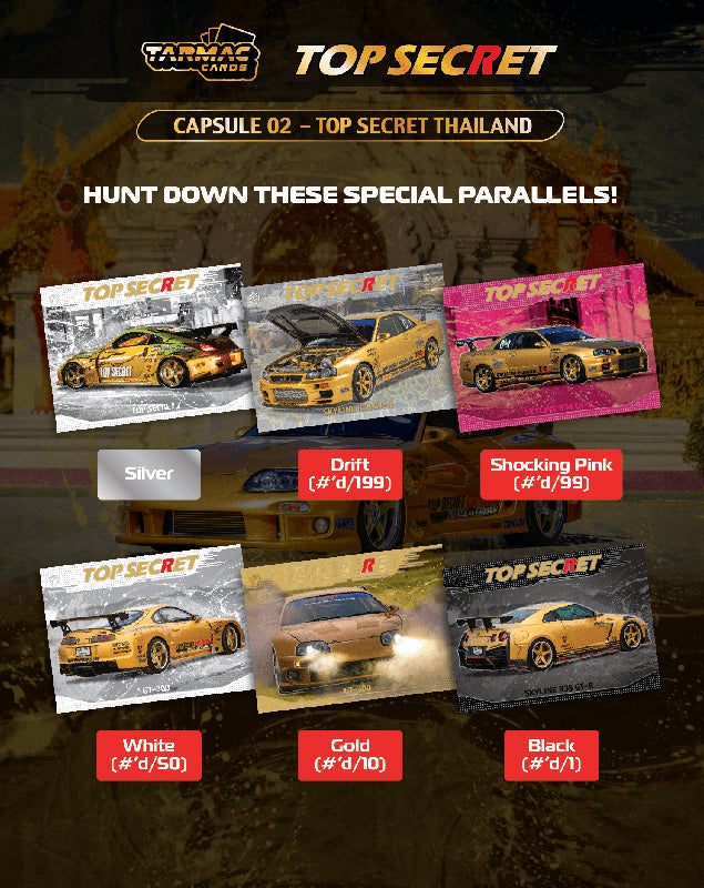 Tarmac Cards Top Secret Thailand Special Edition Collectible Trading Cards Capsule 02