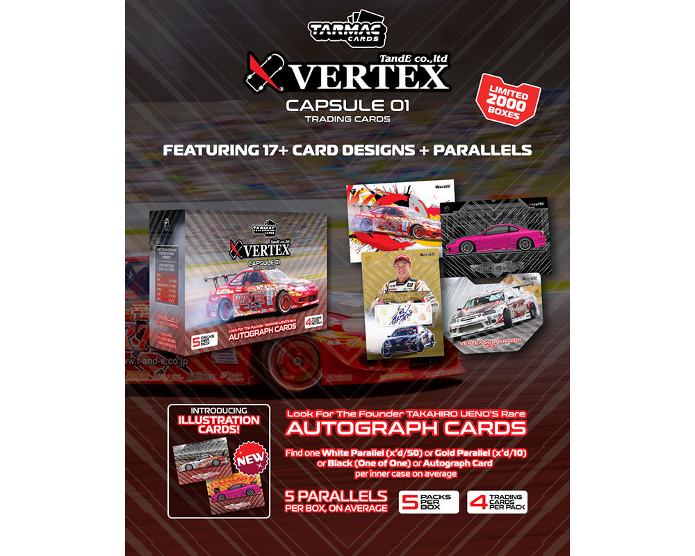 Tarmac Cards Vertex Capsule Collection Collectible Trading Cards Vol. 01 – Limited Edition