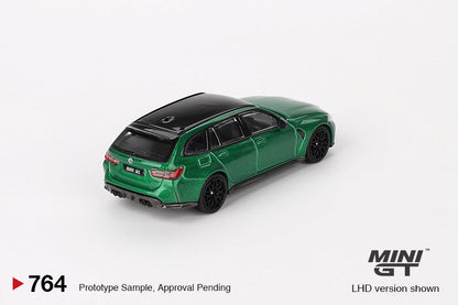 (PRE ORDER) MINI GT 1/64 BMW M3 Competition Touring Isle of Man – Green Metallic – MiJo Exclusives