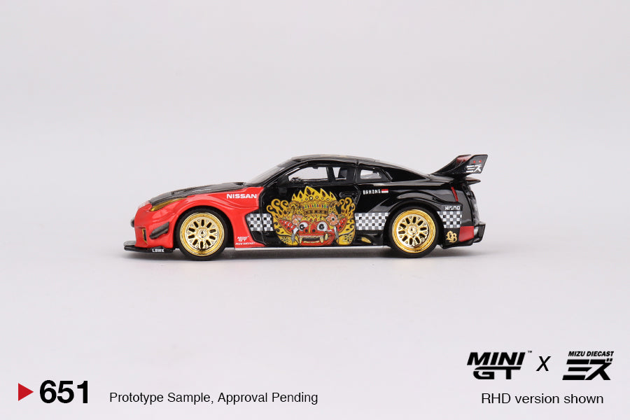 MINI GT 1/64 LB-Silhouette WORKS GT NISSAN 35GT-RR Ver.1 “BARONG”  MINI GT x MIZU Diecast