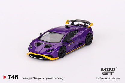 (PRE ORDER) MINI GT 1/64 Lamborghini Huracán STO – Viola Pasifae – Mijo Exclusives