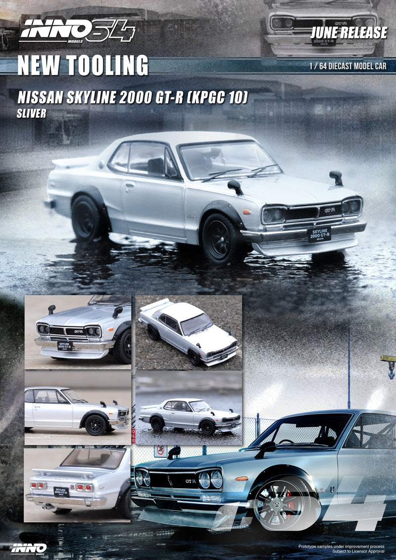 INNO64 1/64 NISSAN SKYLINE 2000 GT-R (KPGC10)