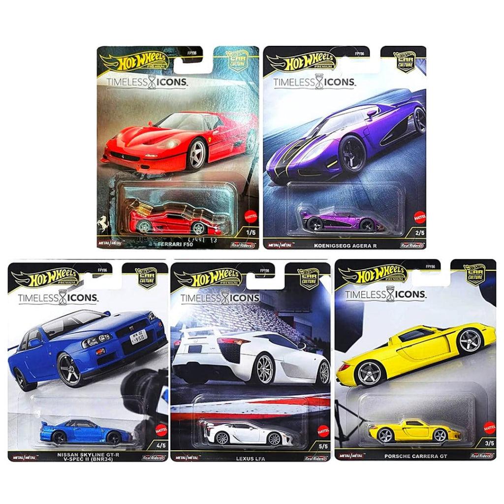 Hot Wheels 1:64 Car Culture 2025 N Case – Timeless Icons (+HOBBY PROTECT CASE)