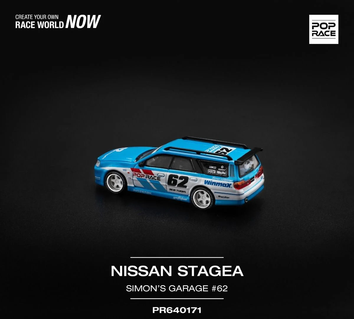 Pop Race 1/64 NISSAN TAGEA SIMOM&