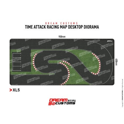 DREAM CUSTOMS 1/64 Time Attack Racing Map XL Desktop Diorama