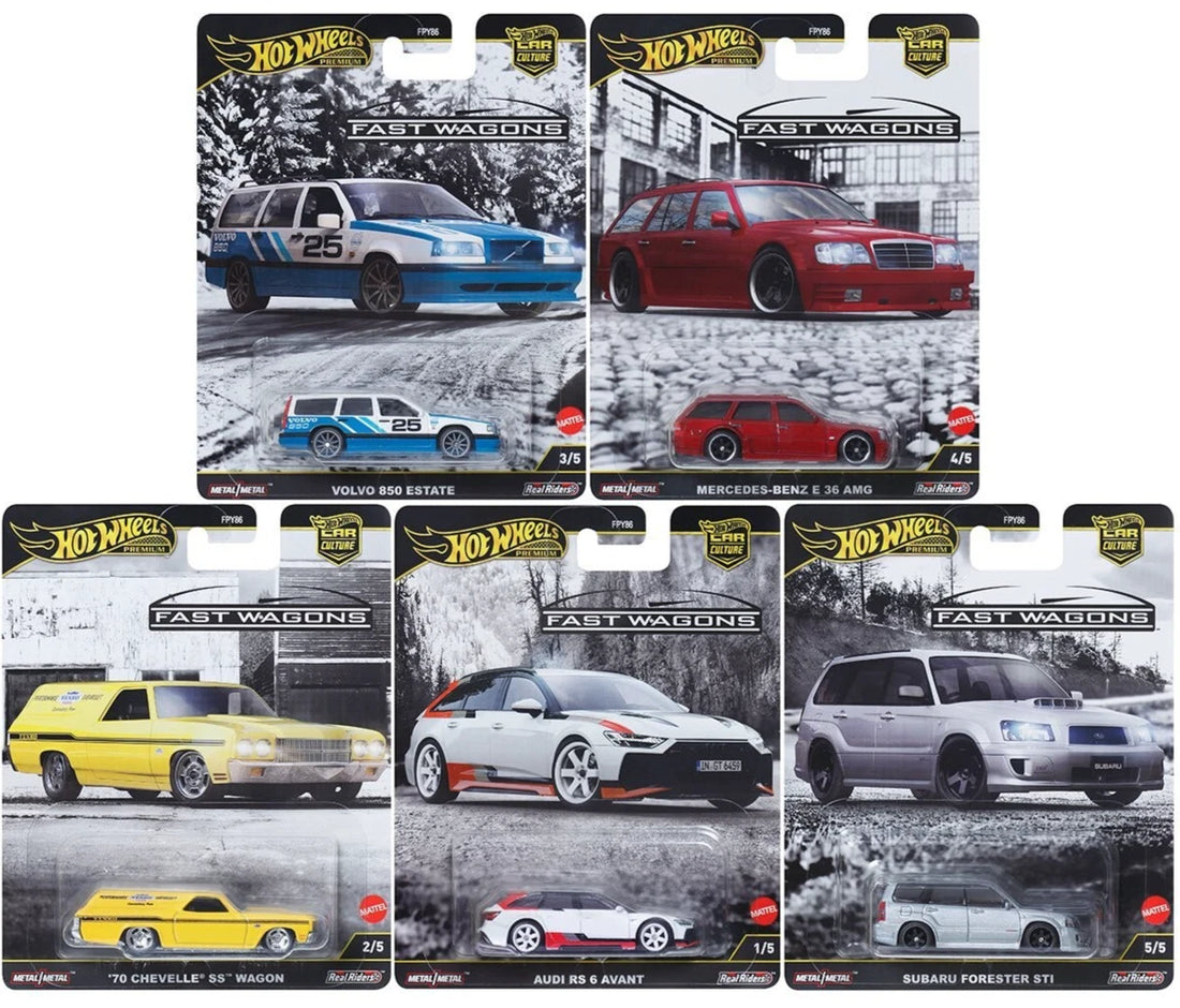 Hot Wheels 1:64 Car Culture 2025 J Case &quot;FAST WAGONS&quot; (+HOBBY PROTECT CASE)