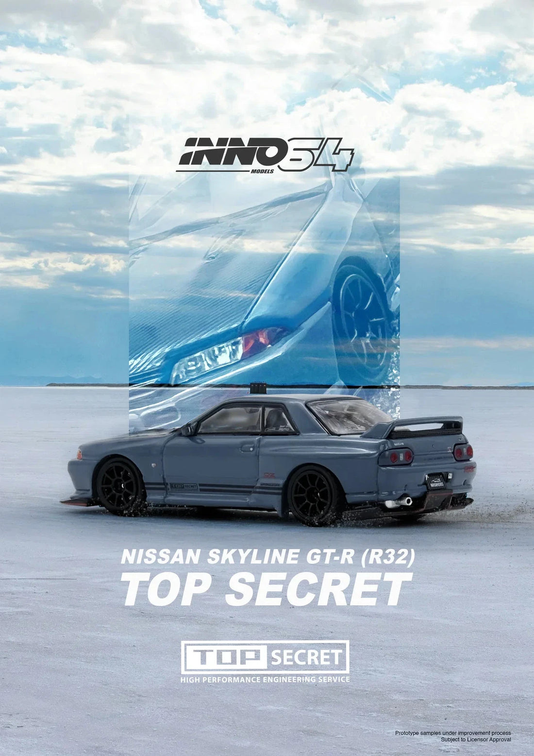 INNO64 1/64 TOP SECRET (R320 GT-R STEALTH GREY