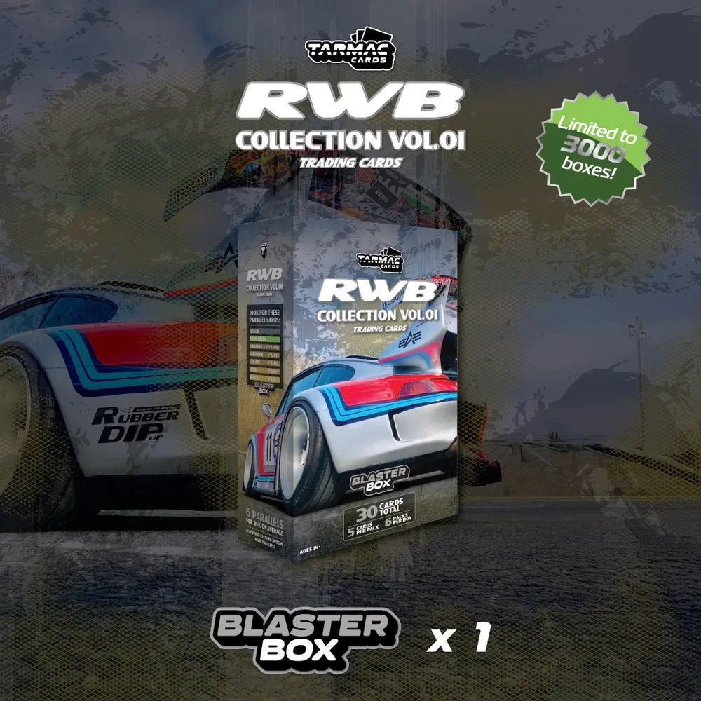 Tarmac Cards RWB Collection Collectible Trading Cards Blaster Box Vol. 01
