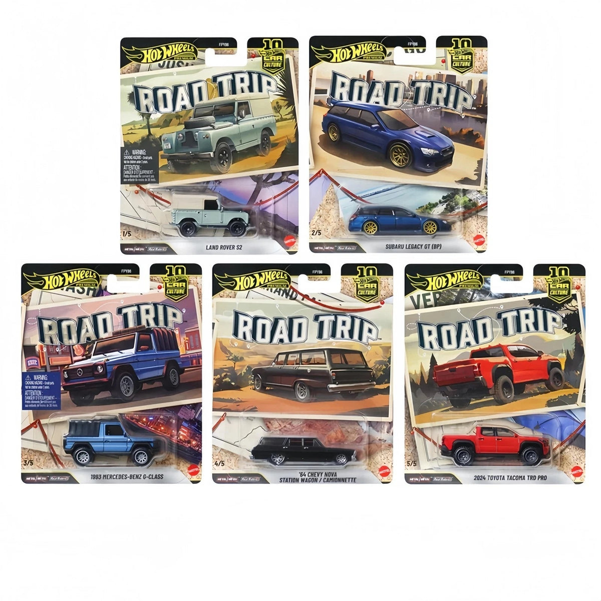 Hot Wheels 1:64 Car Culture 10th Anniversary 2026 V Case -Road Trip  (+HOBBY PROTECT CASE) (Copy)
