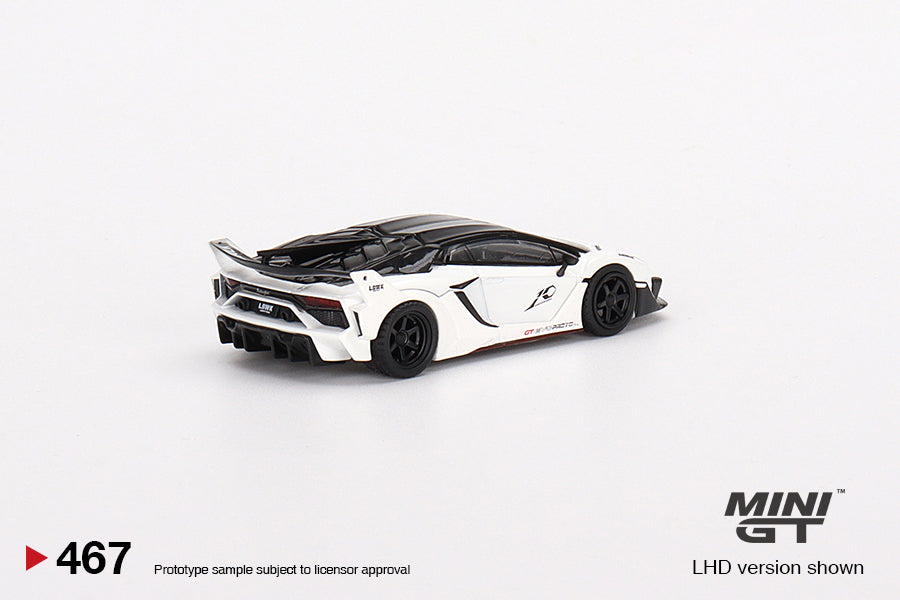MINI GT 1/64 LB-Silhouette WORKS Lamborghini Aventador GT EVO White