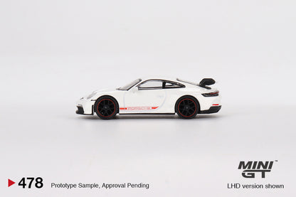 MINI GT 1/64 Porsche 911 (992) GT3 White