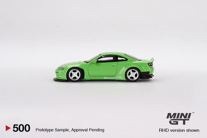 MINI GT 1/64 Nissan Silvia Pandem (S15) Green