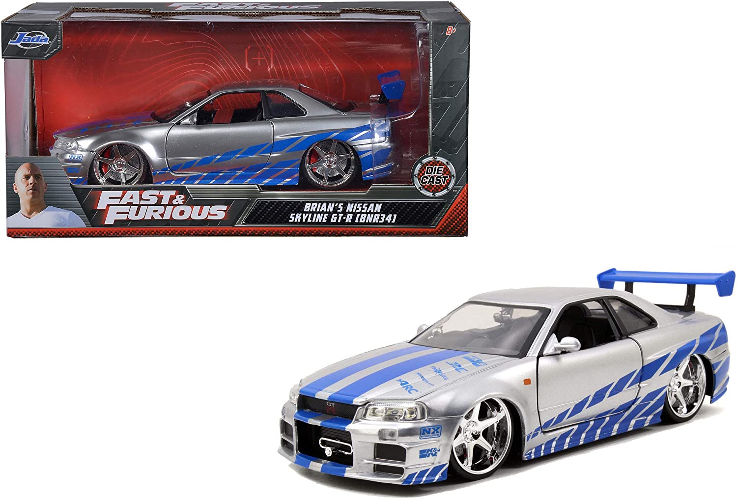JADA 1/24 Brian’s Nissan Skyline GTR R34