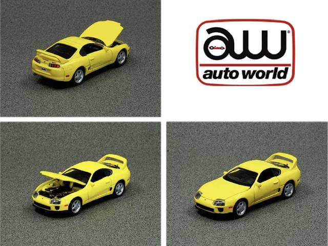 Auto World 1:64 1996 Toyota Supra (Yellow) – Asia Special Limited Edition