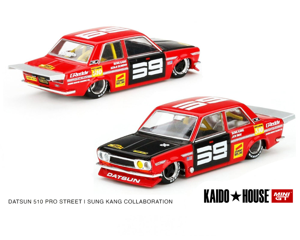 Kaido House 1/64 Datsun 510 Pro Street SK510 Red 003