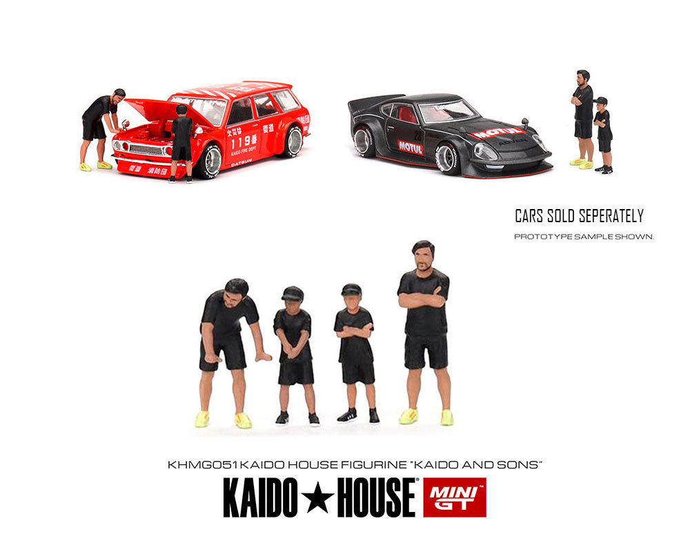 KAIDO HOUSE 1/64 Figurine Set of 4 Kaido &amp; Sons – Limited Edition
