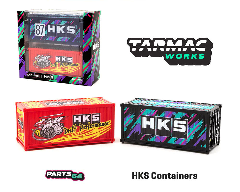 Tarmac Works 1/64 Accessories Containers Set - HKS