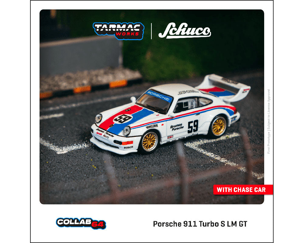 Tarmac Works 1/64 SCHUCO PORSCHE 911 TURBO S LM GT 12H SEBRING 1993 